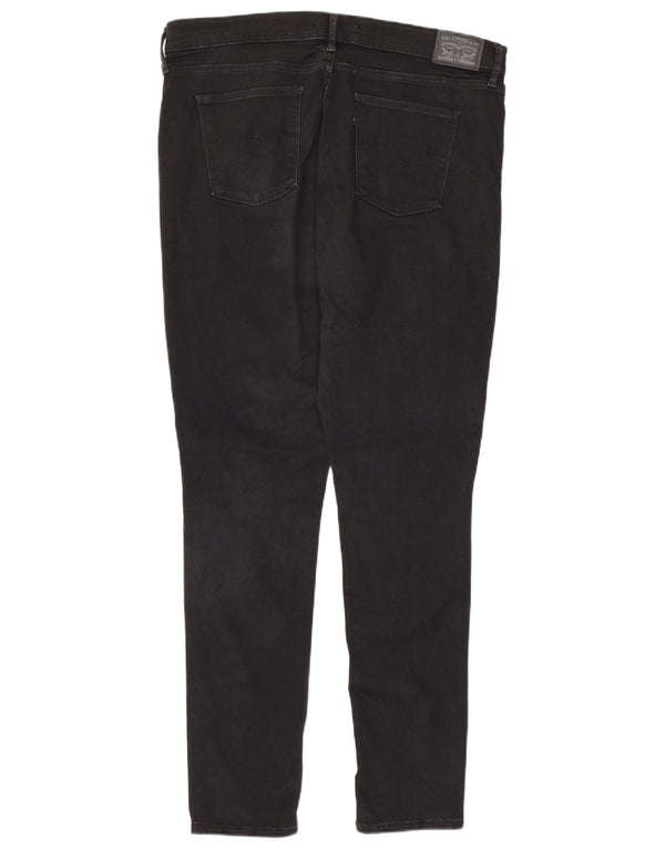 Levi's Damen 311 Shaping Skinny Jeans W34 L32 Schwarze Baumwolle