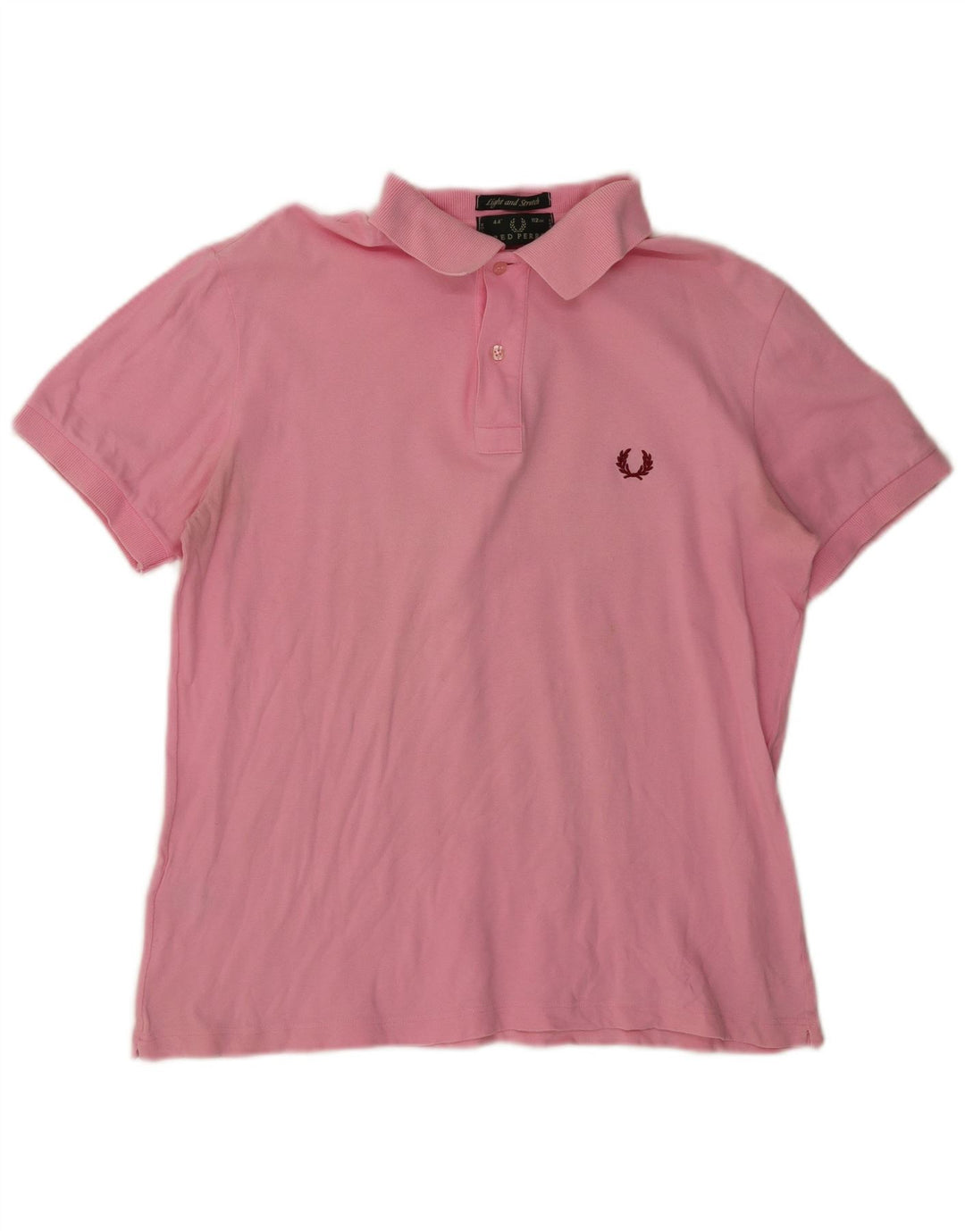 Cămașă polo Fred Perry pentru bărbați, bumbac roz mediu