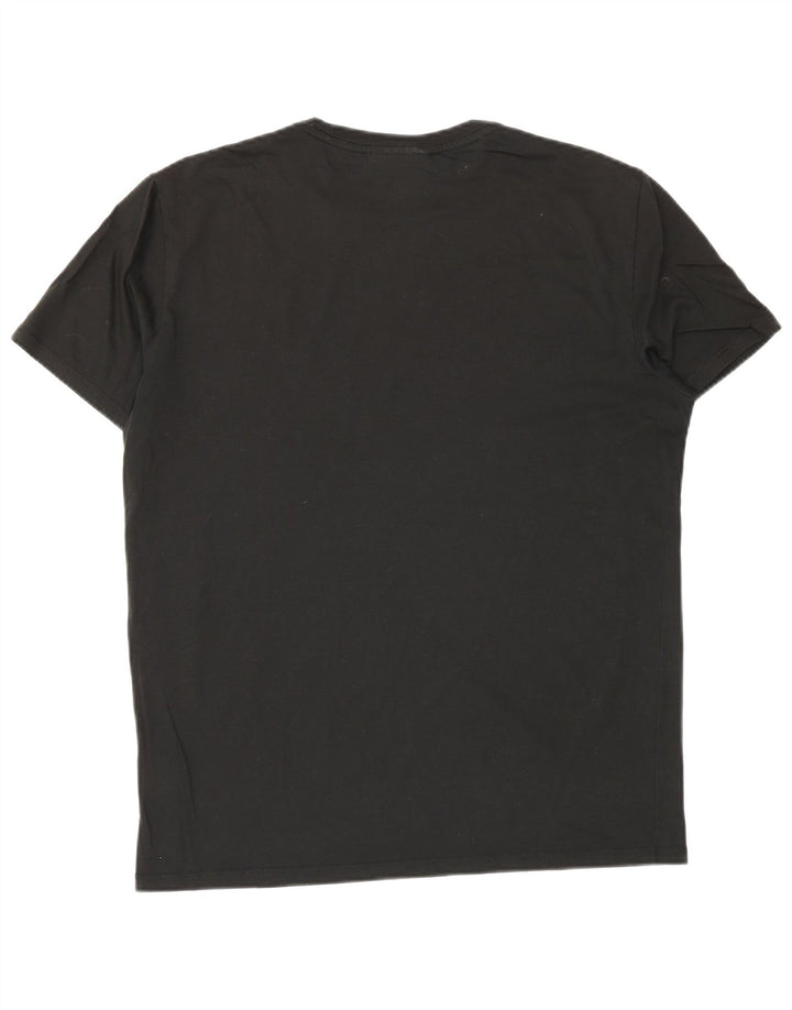 Lacoste Mens Regular Fit T-Shirt Top Size 4 Medium Black Cotton
