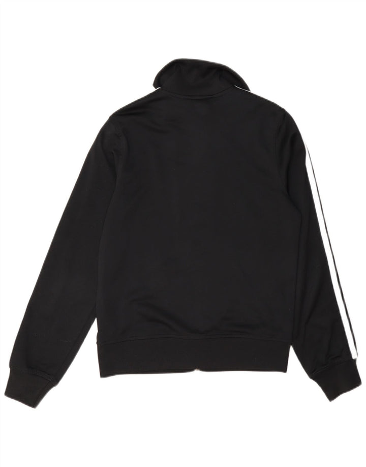 Adidas Damen Trainingsanzug Top Jacke UK 10 Small Schwarz Polyester
