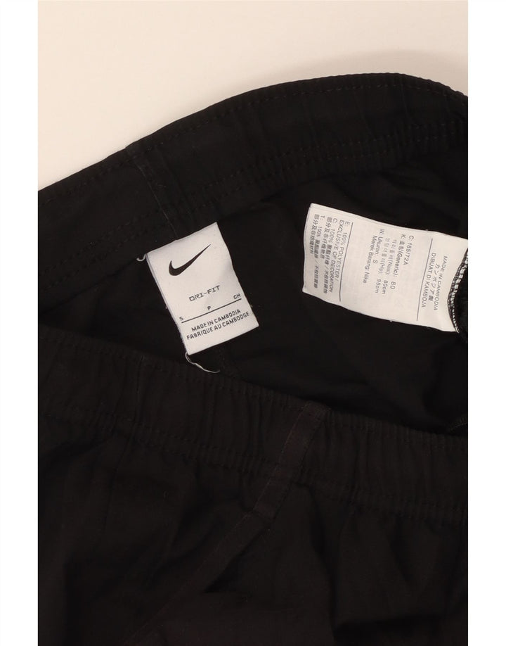 Nike Mens Dri Fit Tracksuit Trousers Small  Black Polyester