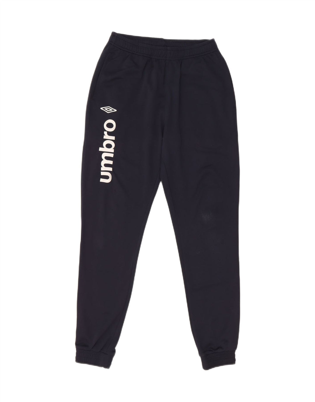 Umbro Mens Graphic Tracksuit Trousers Joggers Small  Navy Blue Polyester