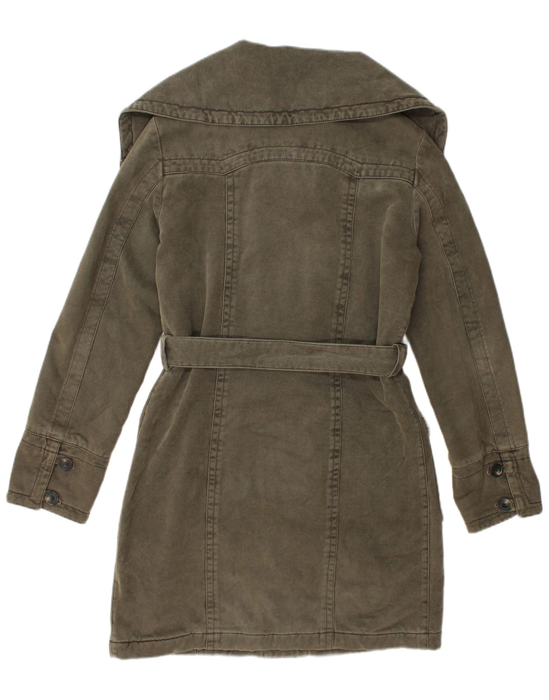 Marlboro Classics Womens Windbreaker Coat UK 12 Medium Green Cotton