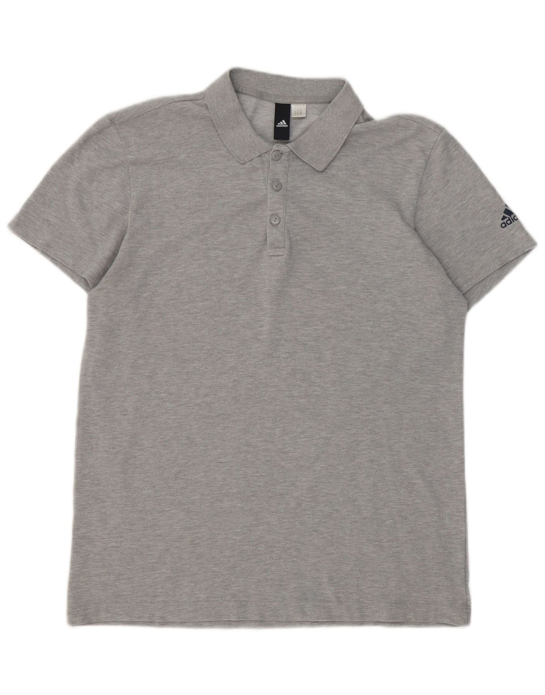 Adidas Mens Polo Shirt Medium Grey Flecked