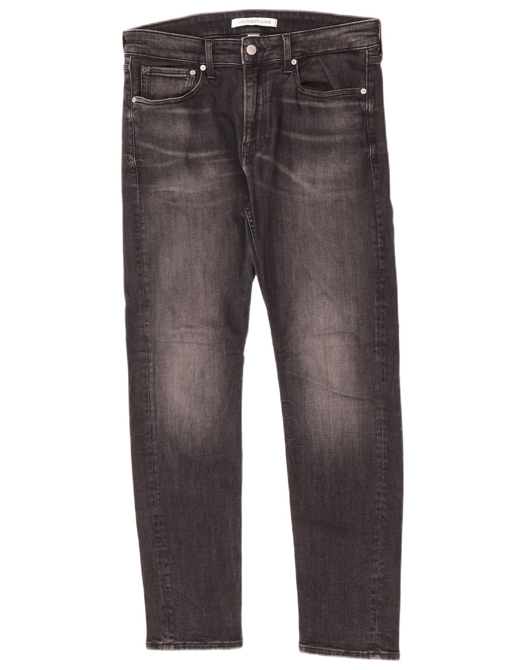 Calvin Klein Mens Slim Jeans W32 L30 Grey Cotton