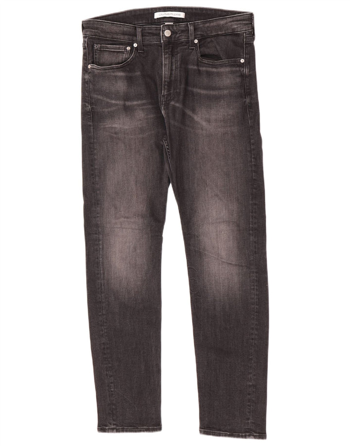 Calvin Klein Mens Slim Jeans W32 L30 Grey Cotton