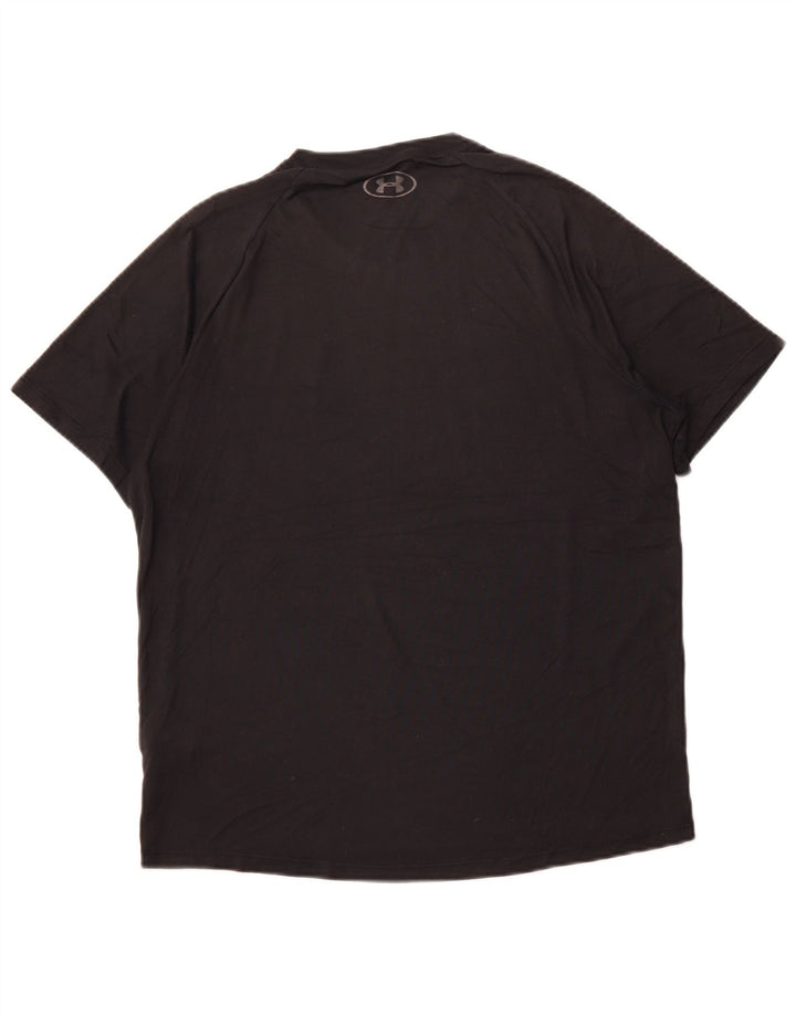 UNDER ARMOUR Mens T-Shirt Top Medium Black Polyester