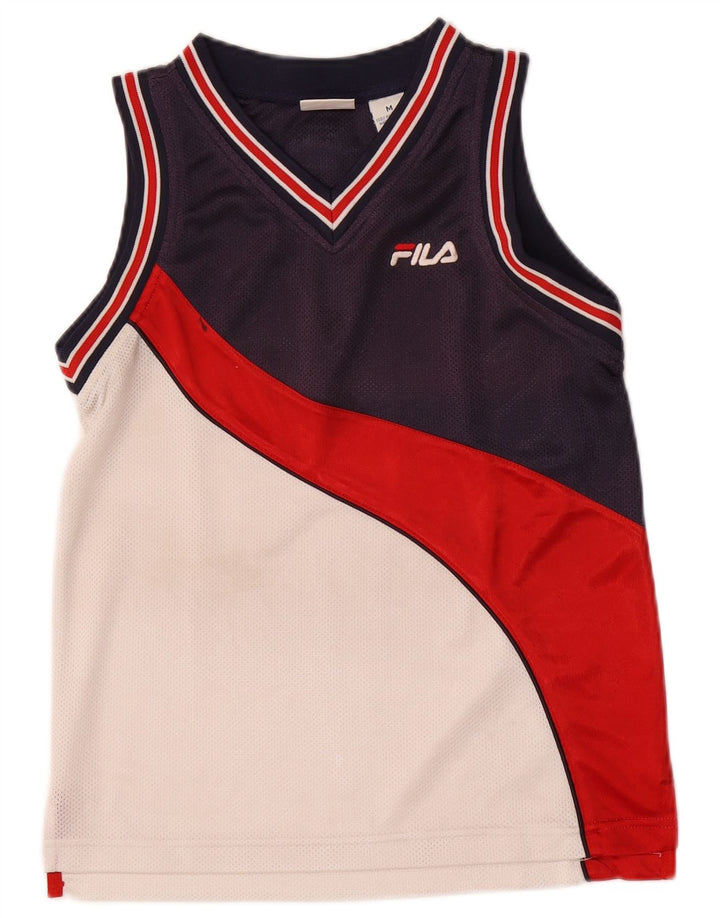 Fila Herrevest Top Medium Marineblå Colourblock Polyester