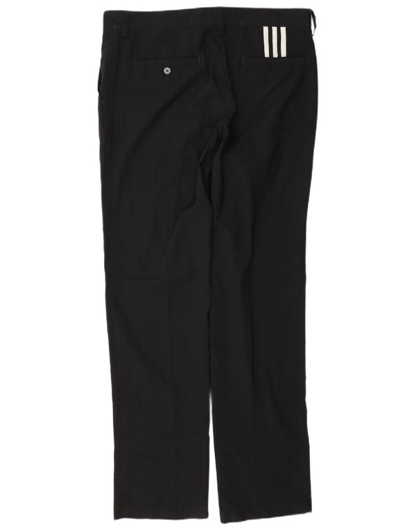 Ανδρικό ίσιο παντελόνι Chino Adidas Climalite W34 L34 Μαύρο πολυεστέρα