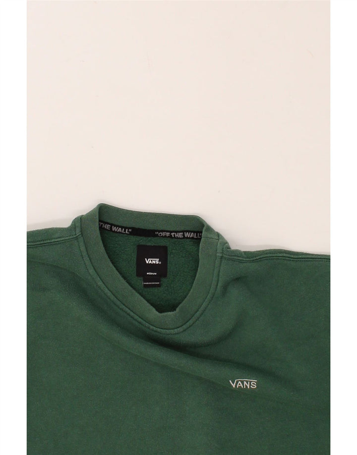 VANS Mens Sweatshirt Jumper Medium Green Cotton