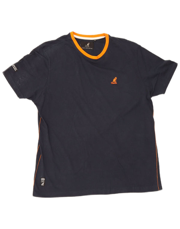 Kangol T-Shirt Homme Top XL Bleu Marine Coton