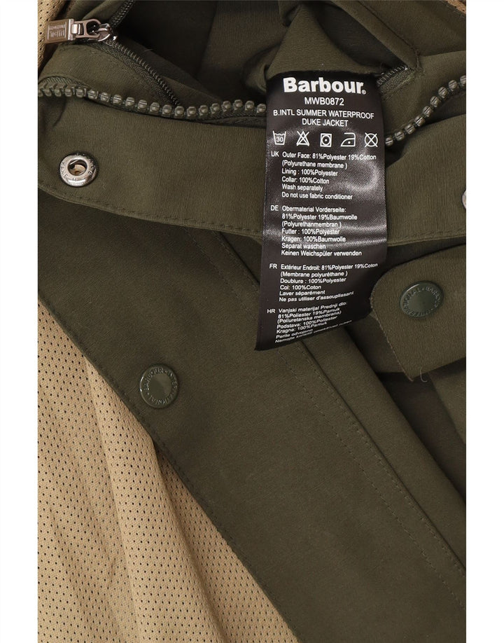 Barbour Herre Utility Jacket UK 38 Medium Khaki Polyester
