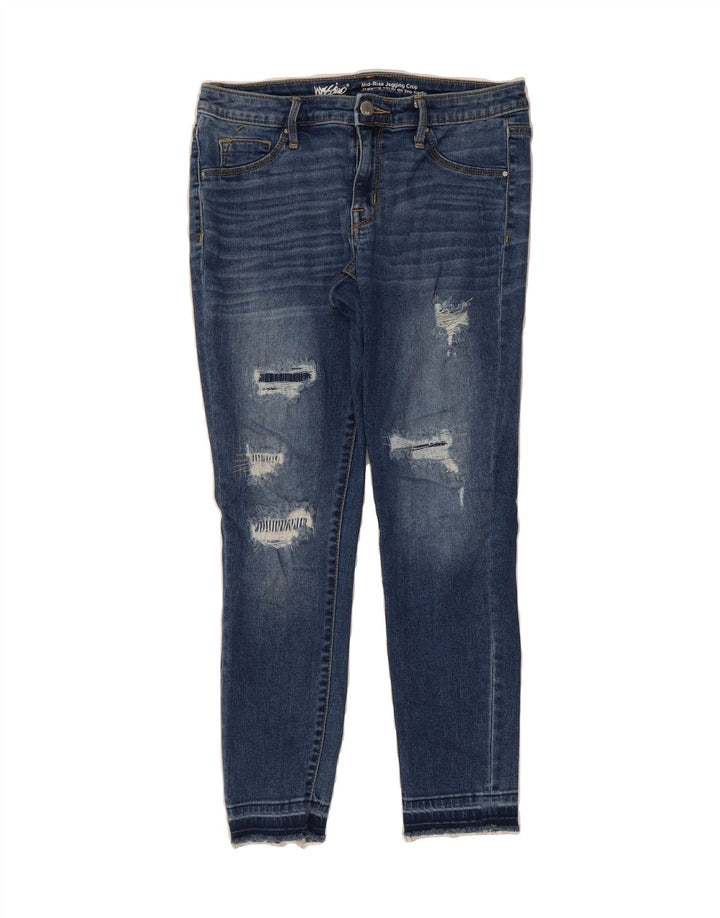 MOSSIMO Womens Mid Rise Jegging Cropped Jeans US 8 Medium W29 L25 Blue Vintage Mossimo and Second-Hand Mossimo from Messina Hembry 