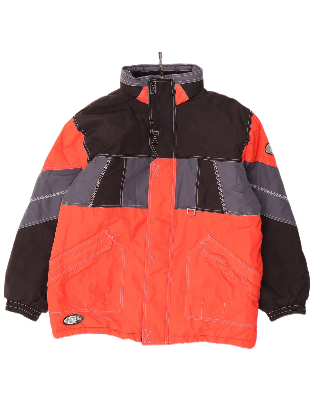 Brugi Mens Ski Jacket UK 44 2XL Red Colourblock Polyamide