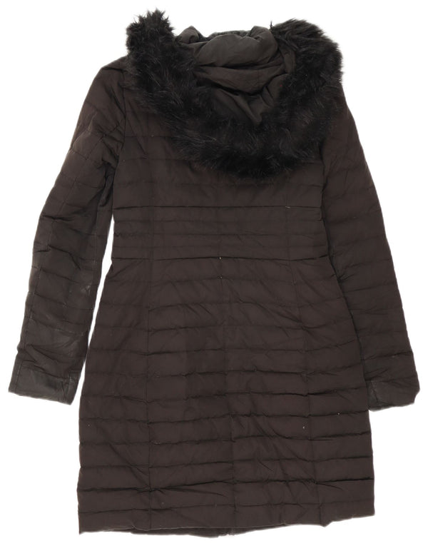 Cappotto imbottito oversize con cappuccio da donna Zara UK 6 XS Nero