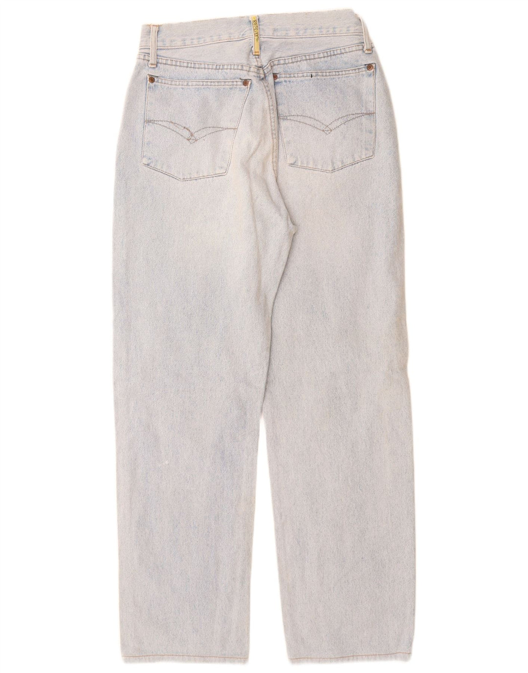 Replay Womens Straight Jeans W32 L30 Blue Cotton