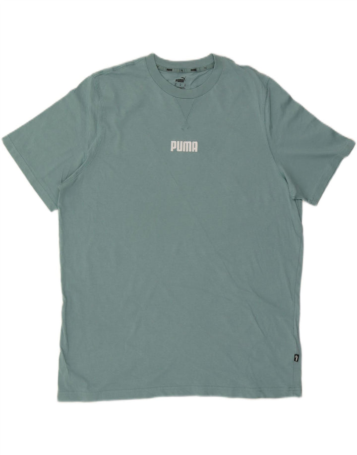 PUMA Mens T-Shirt Top XL Blue