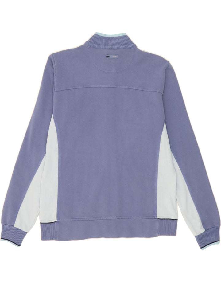 CHAMPION Womens Tracksuit Top Jacket UK 16 Large Blue Colourblock Vintage Champion and Second-Hand Champion from Messina Hembry 