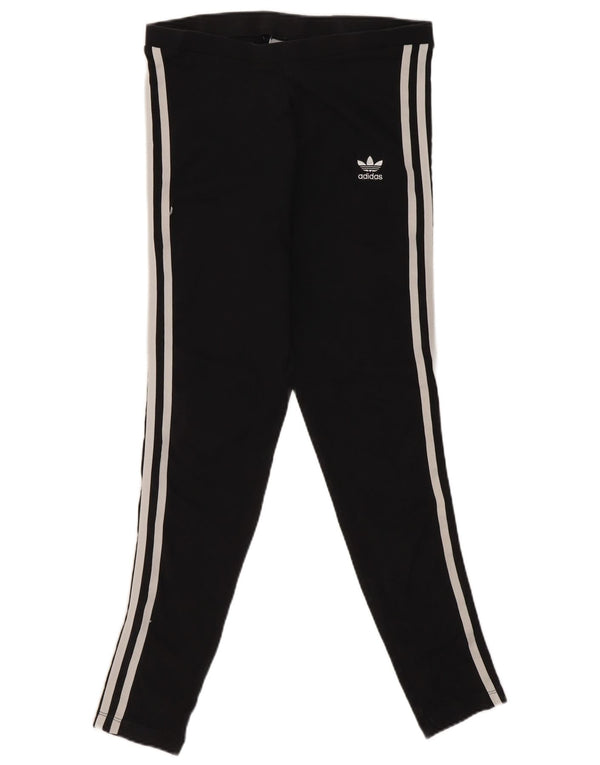 Adidas Dame Leggings UK10 Small Black Bomuld