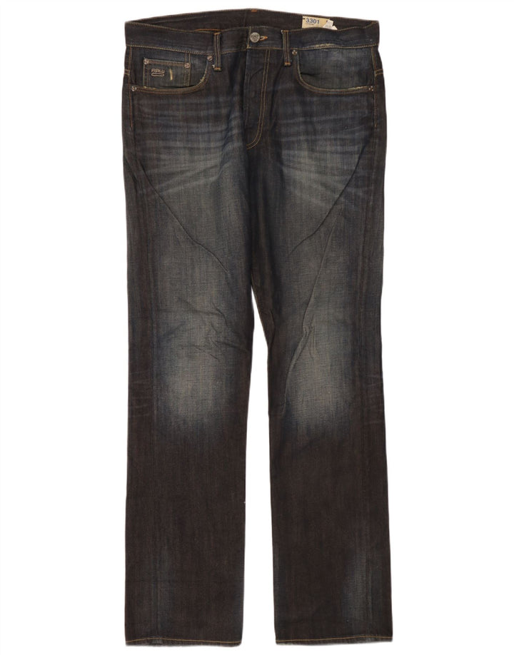 G-Star Herren 3301 Straight Jeans W34 L34 Blau