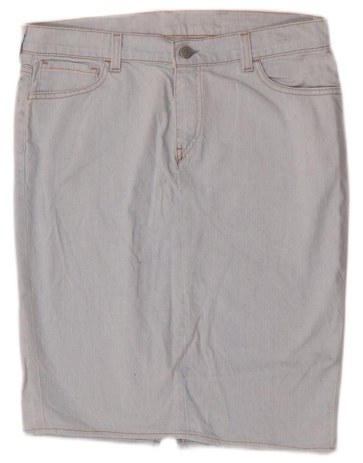 Levi's Womens Denim Skirt W32 Large Blue Cotton