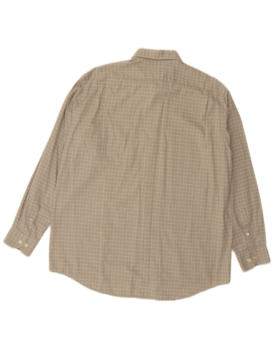 LACOSTE Mens Shirt Size 41 Large Grey Check Cotton