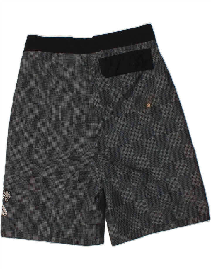 AIRWALK Mens Swimming Shorts Large  Grey Geometric Polyester Vintage Airwalk and Second-Hand Airwalk from Messina Hembry 
