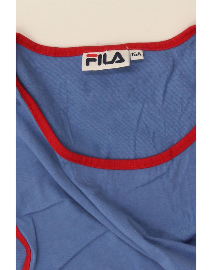 FILA Boys Vest Top 15-16 Years Multicoloured Colourblock