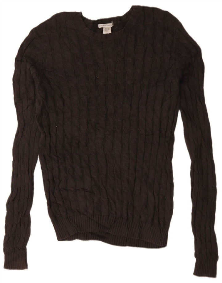Gap Mens Boat Neck Jumper Sweater Medium Grey Cotton