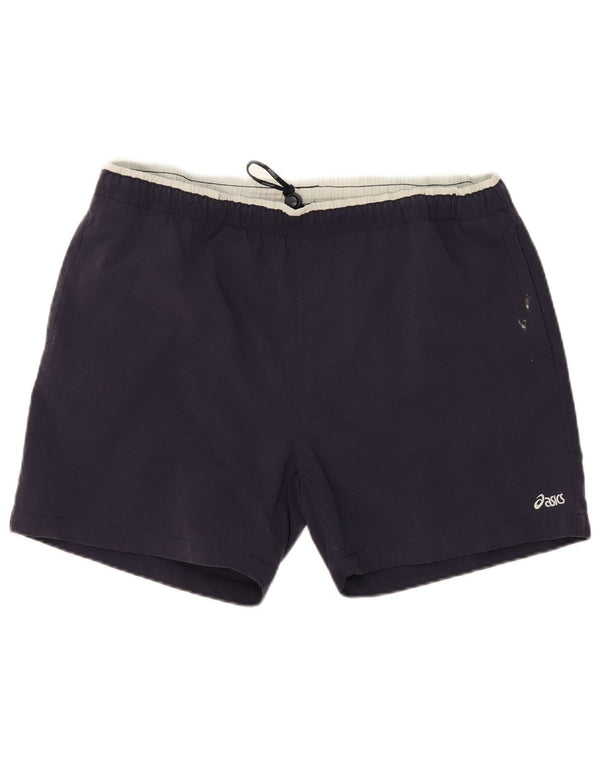 Asics Mens Graphic Sport Shorts 2XL Navy Blue