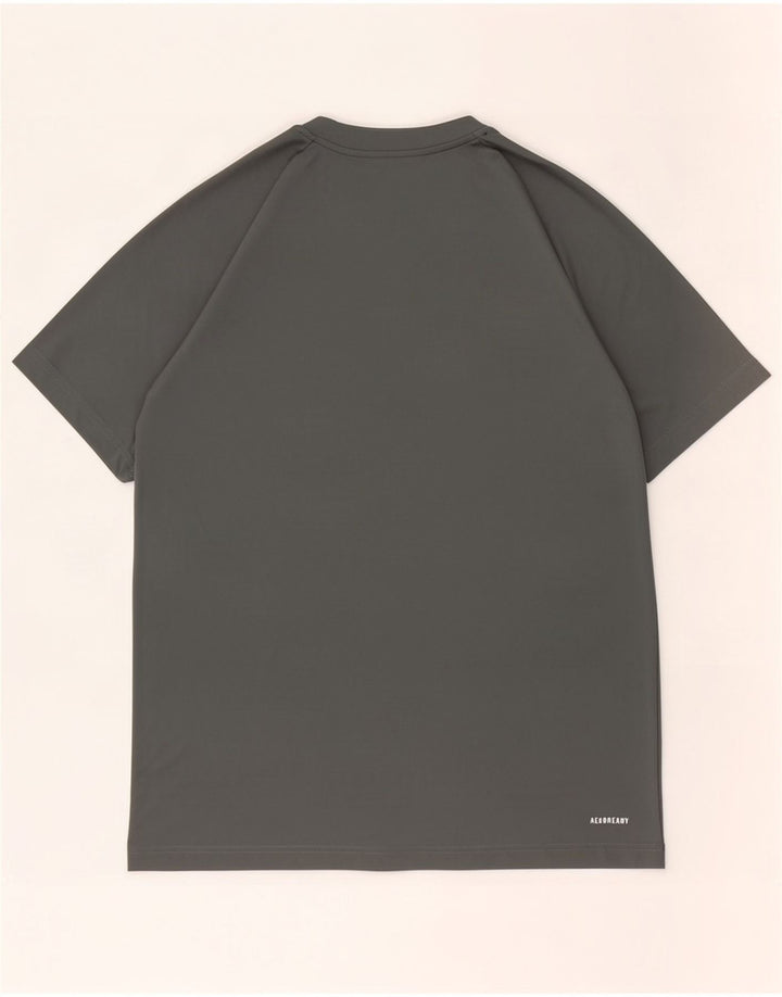 T-shirt Adidas Aeroready da uomo in poliestere grigio medio