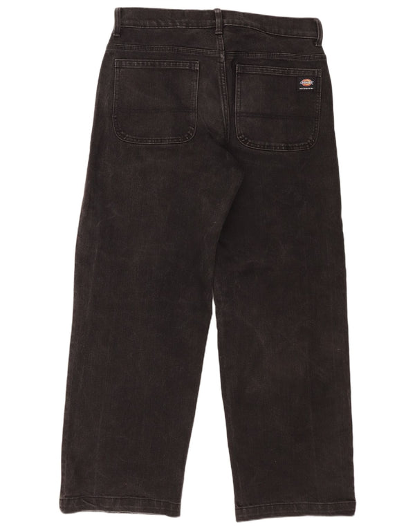 Dickies Mens Skateboarding Jeans Sueltos W33 L32 Algodón Negro