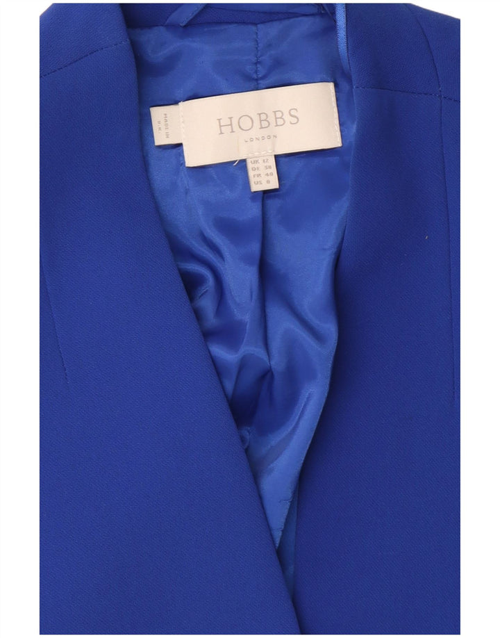 Hobbs Womens 3/4 Sleeve Bolero Jacket UK 12 Medium Blue Polyester