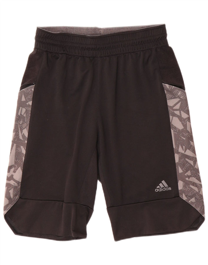 Adidas Mens Sport Shorts Small  Black Geometric Polyester