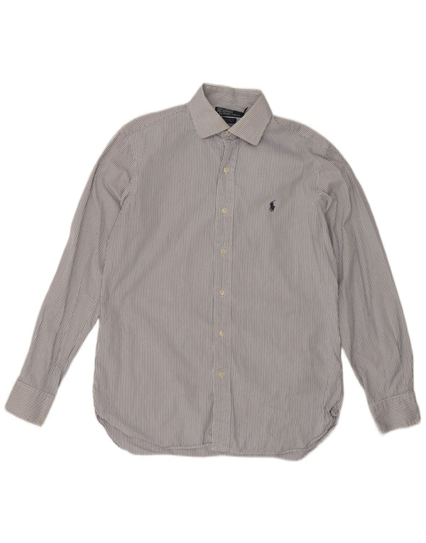 Polo Ralph Lauren Camisa de vestir para hombre Talla 39 15 1/2 Mediana Raya blanca