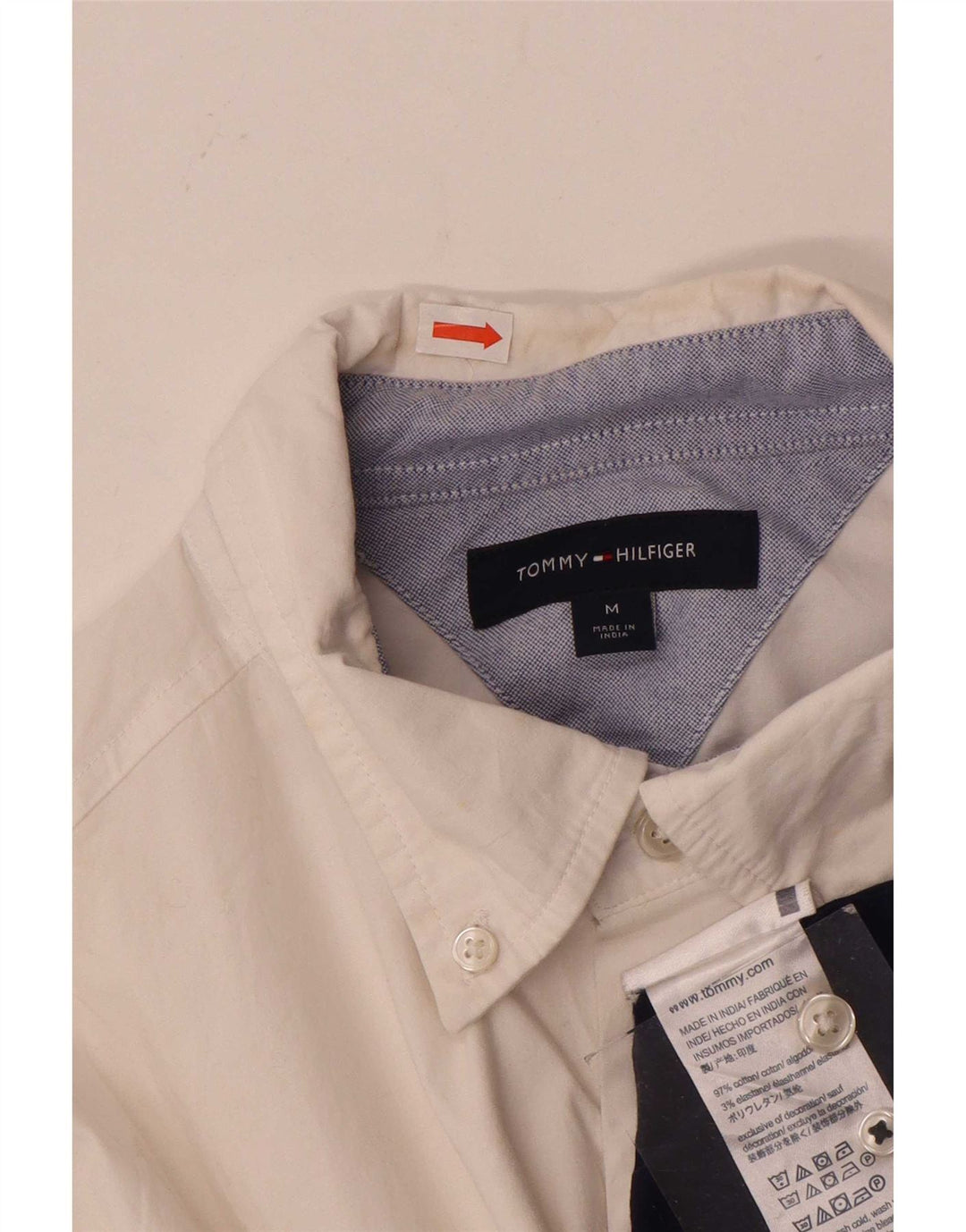 Tommy Hilfiger Herreskjorte Medium White Colourblock