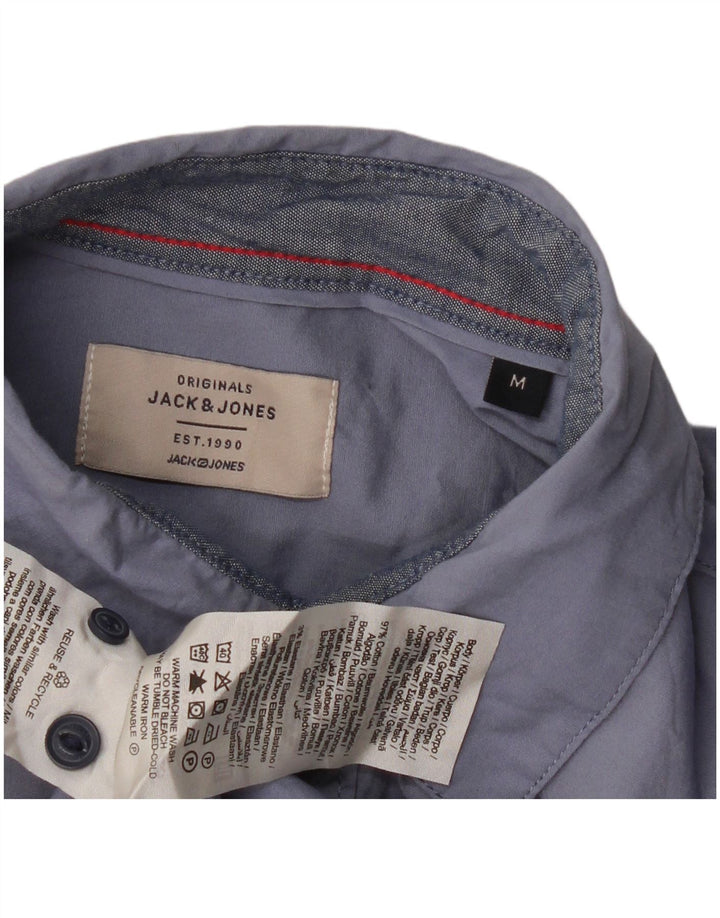Koszula męska JACK & JONES, bawełniana, w kolorze średnioniebieskim