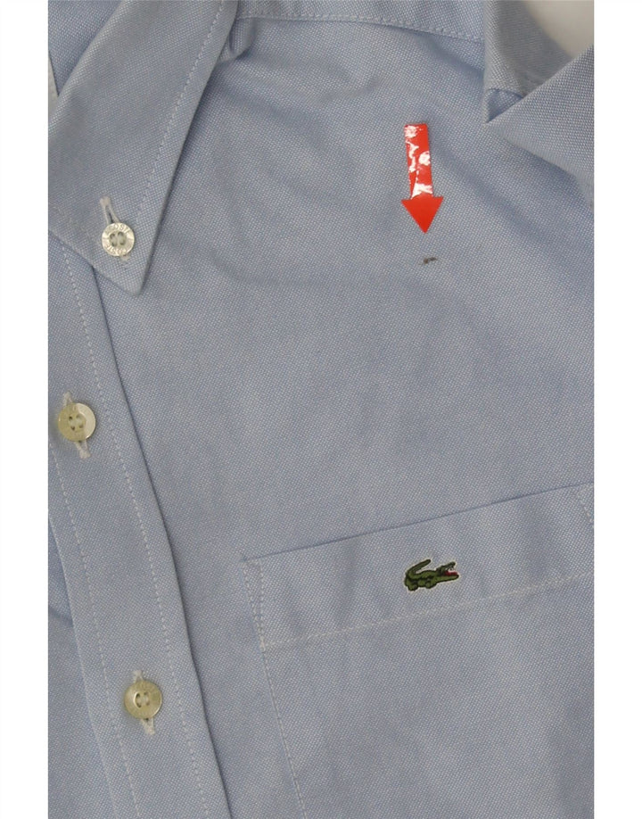 LACOSTE Boys Shirt 7-8 Years Blue Cotton