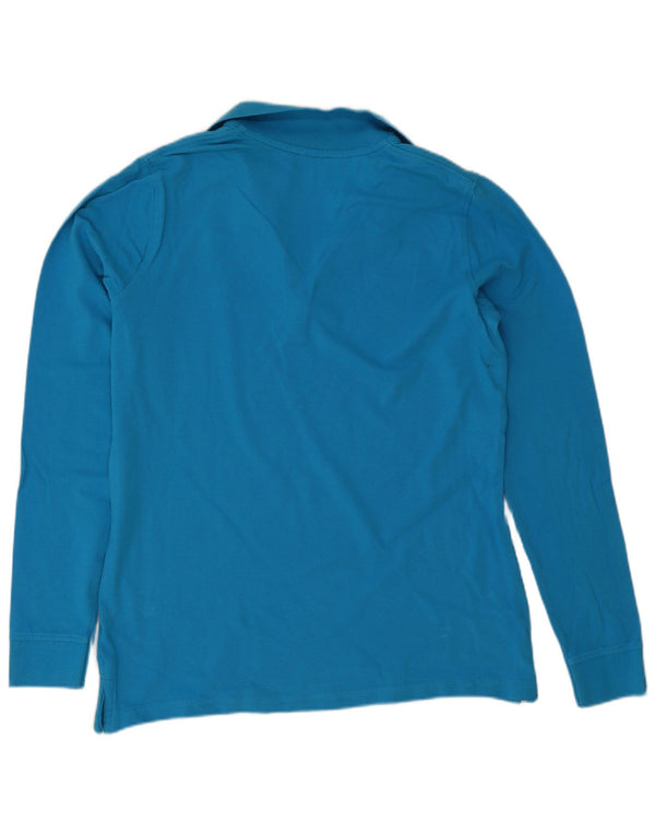 Asociación de Polo de EE. UU. Camisa de manga larga para mujer UK 40 Small Blue