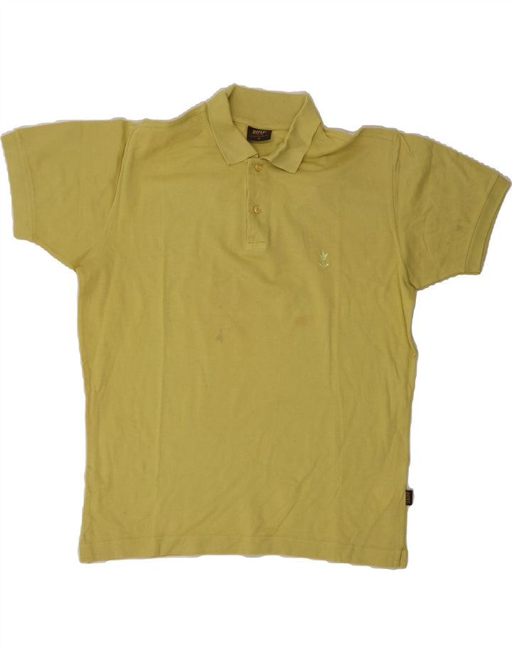 RIFLE Mens Polo Shirt Medium Yellow Cotton Vintage Rifle and Second-Hand Rifle from Messina Hembry 