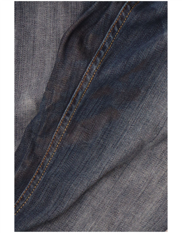 LEVI'S Womens Slim Jeans W33 L31 Navy Blue Cotton
