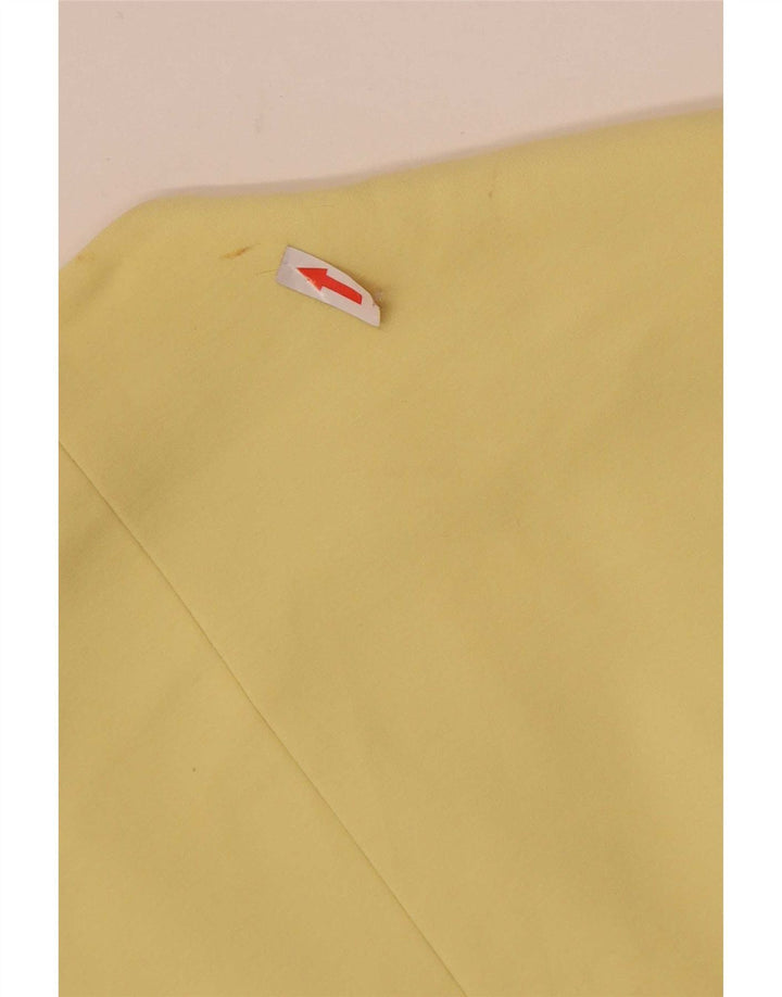 Ted Baker Veste blazer à manches 3/4 et 1 bouton pour femme Taille 3 Jaune moyen