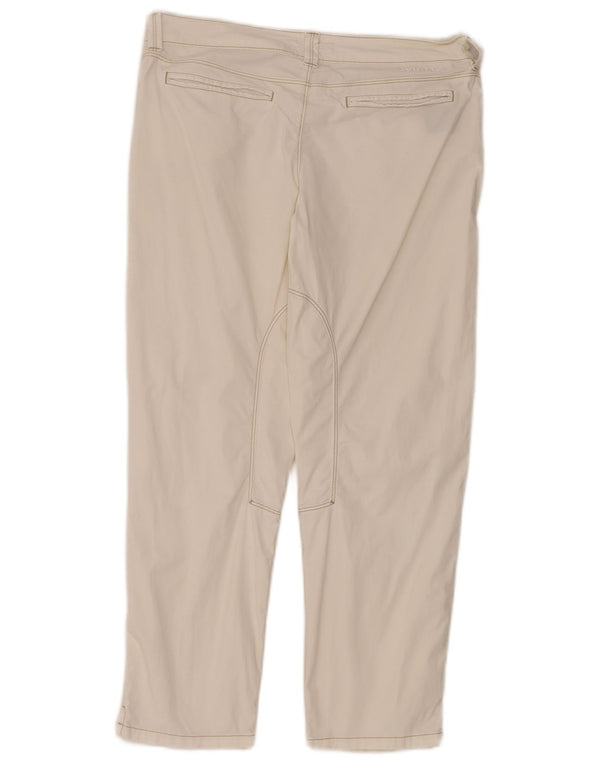 SIVIGLIA Womens Riding Cropped Trousers W30 L25 White Cotton
