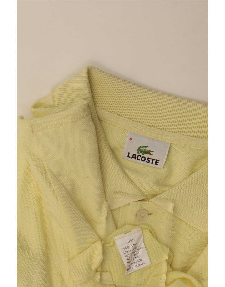 Lacoste herre poloshirt størrelse 4 Medium gul bomuld