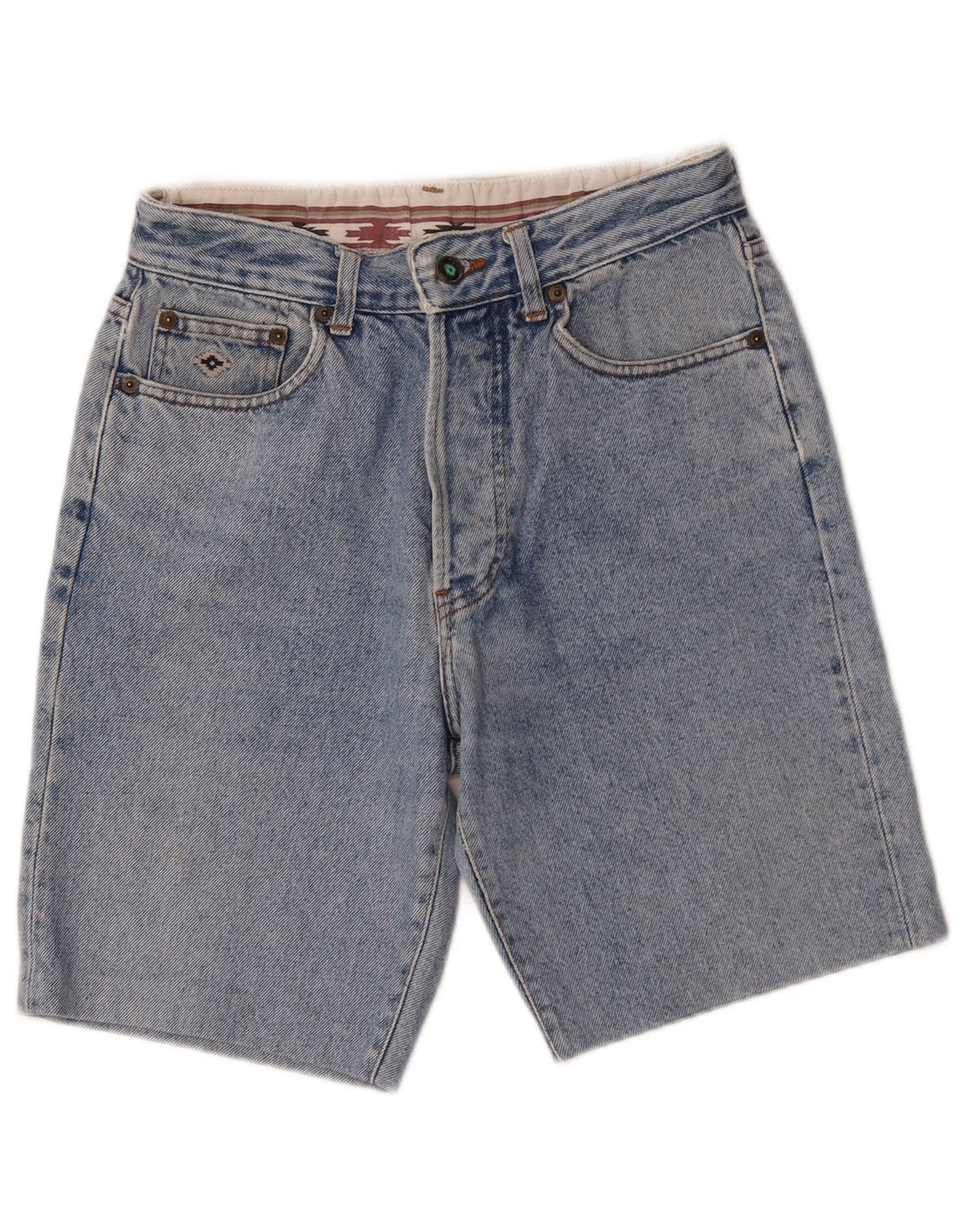 Vintage Womens Denim Shorts W26 Small Blue