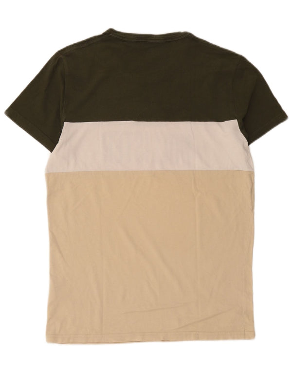 T-shirt grafica da uomo Hollister Top Small in cotone color block multicolore