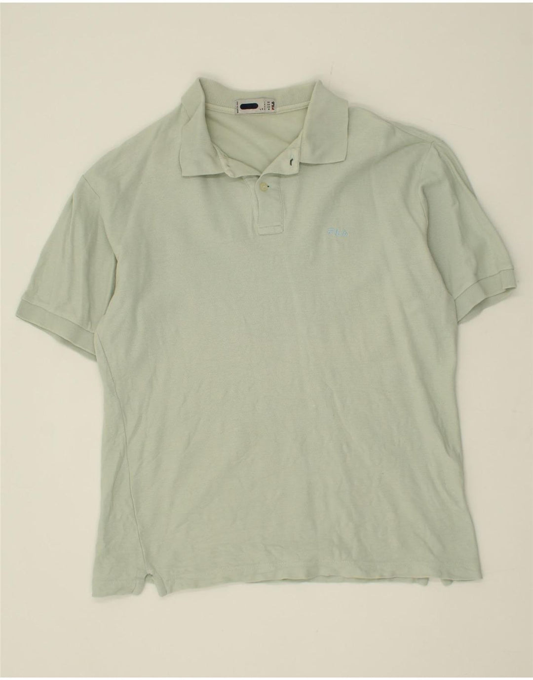 FILA Mens Polo Shirt IT 50 Medium Green Vintage Fila and Second-Hand Fila from Messina Hembry 