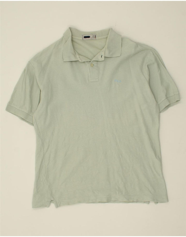 FILA Mens Polo Shirt IT 50 Medium Green Vintage Fila and Second-Hand Fila from Messina Hembry 