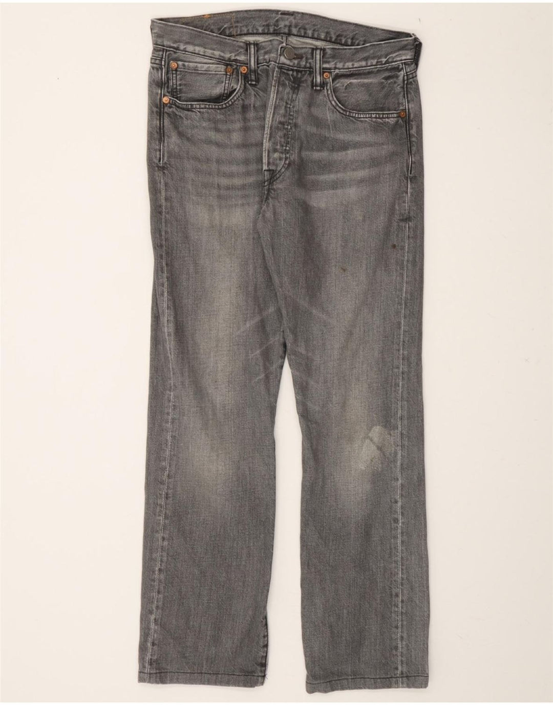 LEVI'S Mens 501 Straight Jeans W31 L29 Grey Vintage Levi's and Second-Hand Levi's from Messina Hembry 
