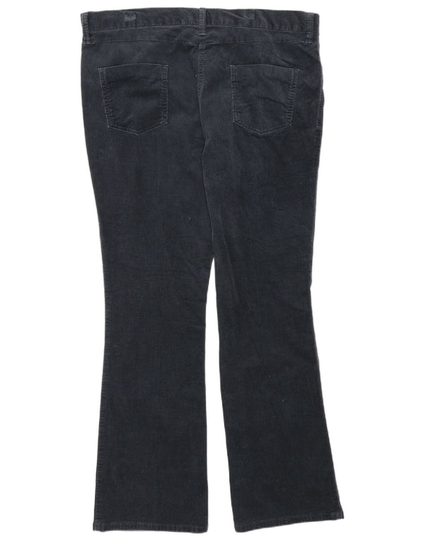 Marks & Spencer Damskie sztruksowe spodnie z wysokim stanem UK 16 Large W36 L31 Nav